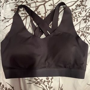 Womens Grey Sports bra with built in padding